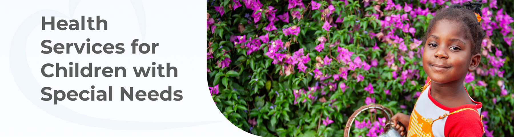 Image of a young girl watering flowers in a garden